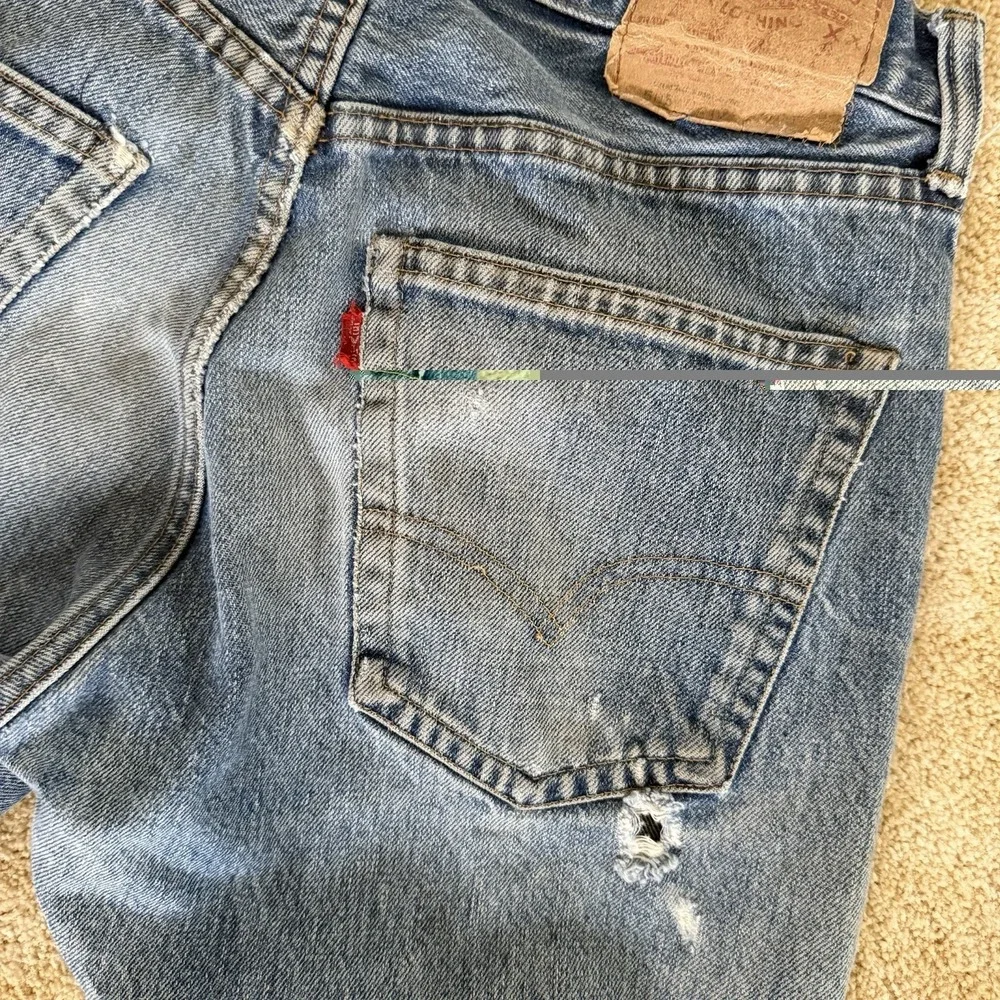 Vintage Levis 505 Mens 28x31 Blue Jeans Denim USA Levi's 60s 70's‎ Distressed